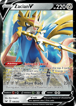 Zacian V 138/202, Sword & Shield