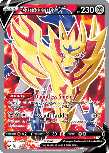 Zamazenta V 196/202 from Sword & Shield
