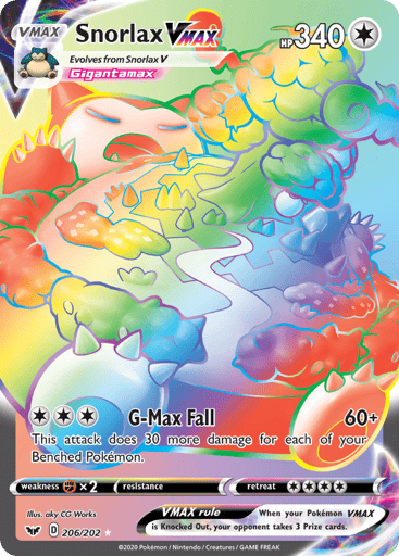 Snorlax VMAX 206/202 from Sword & Shield