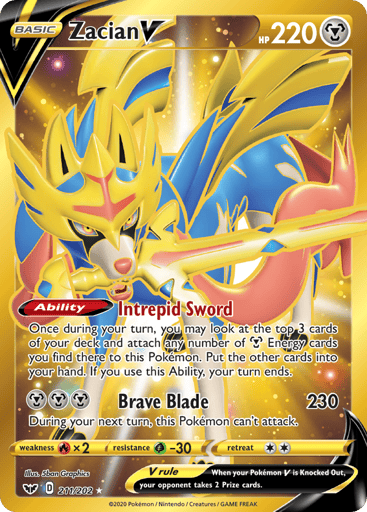 Zacian V 211/202 from Sword & Shield