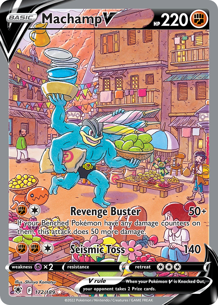 Machamp V 172/189, Astral Radiance Pokémon card
