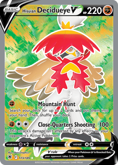Hisuian Decidueye V 173/189, Astral Radiance