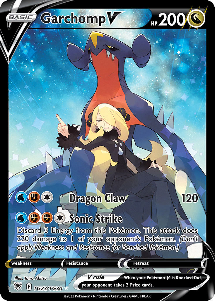 Garchomp V TG23, Astral Radiance Trainer Gallery Pokémon card