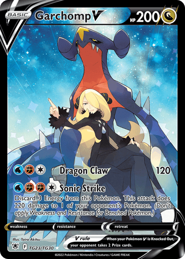 Garchomp V TG23 from Astral Radiance Trainer Gallery