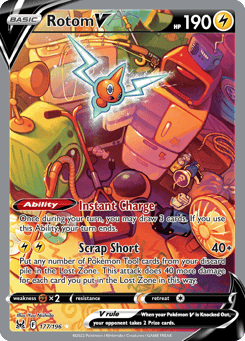 Rotom V 177/196, Lost Origin