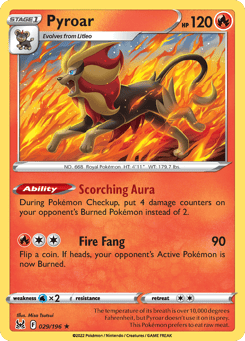 Pyroar 29/196, Lost Origin