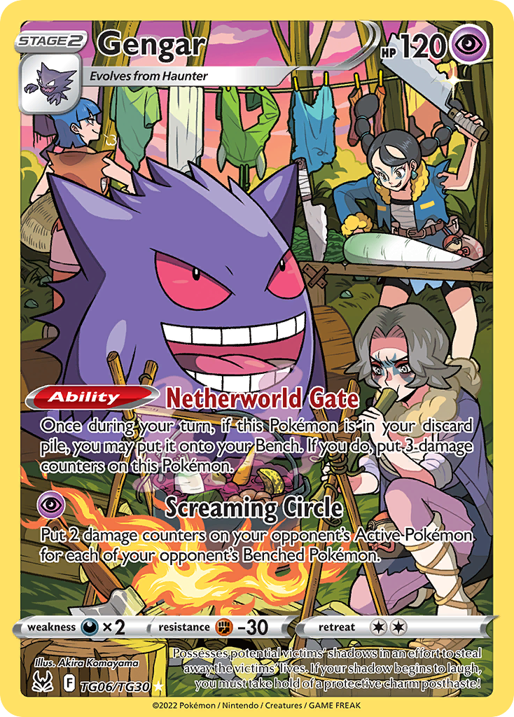 Gengar TG06, Lost Origin Trainer Gallery Pokémon card