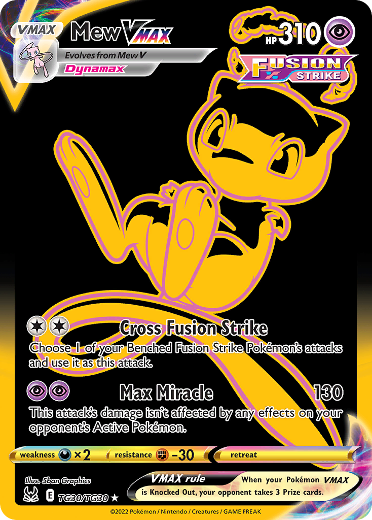 Mew VMAX TG30, Lost Origin Trainer Gallery Pokémon card