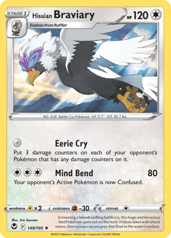 Hisuian Braviary 149/195, Silver Tempest