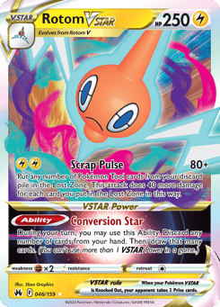 Rotom VSTAR 46/159, Crown Zenith