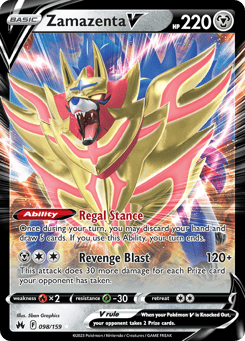 Zamazenta V 98/159, Crown Zenith