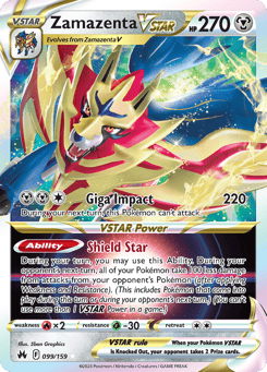 Zamazenta VSTAR 99/159, Crown Zenith