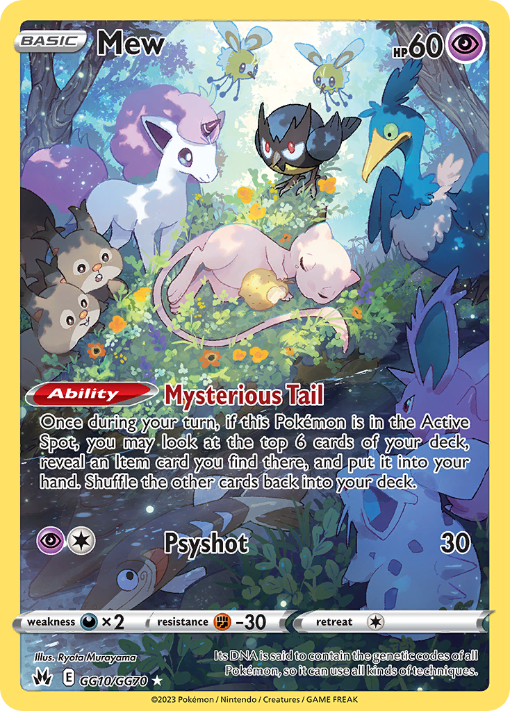 Mew GG10, Crown Zenith Galarian Gallery Pokémon card