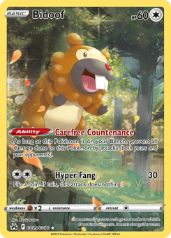 Bidoof GG29, Crown Zenith Galarian Gallery