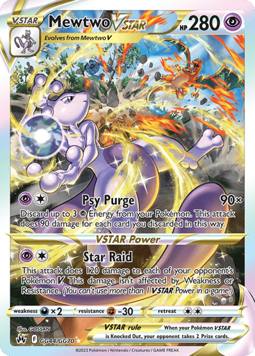 Mewtwo VSTAR GG44 from Crown Zenith Galarian Gallery