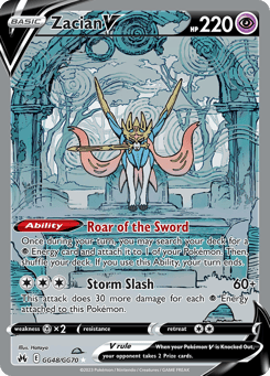 Zacian V GG48, Crown Zenith Galarian Gallery