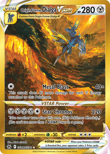 Origin Forme Dialga VSTAR GG68 from Crown Zenith Galarian Gallery