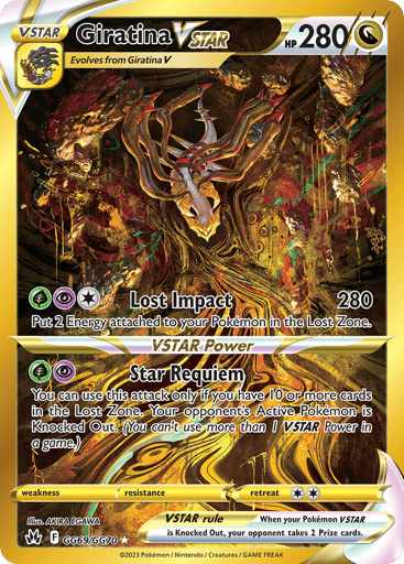 Giratina VSTAR GG69 from Crown Zenith Galarian Gallery