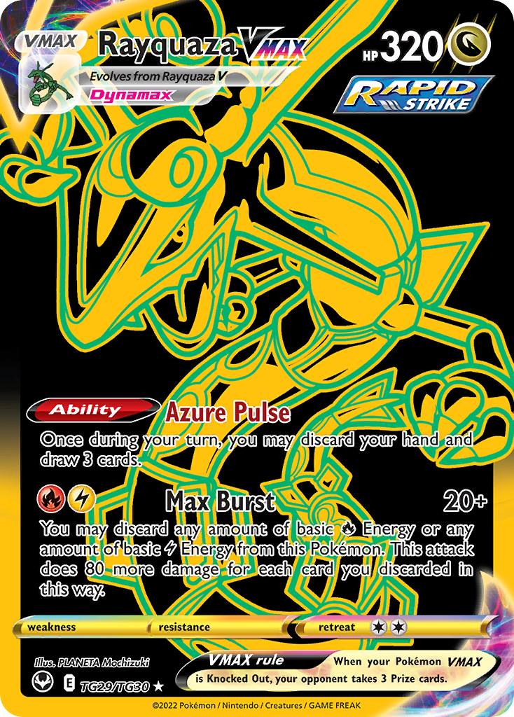 Rayquaza VMAX TG29, Silver Tempest Trainer Gallery Pokémon card