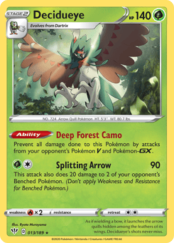 Decidueye 13/189, Darkness Ablaze
