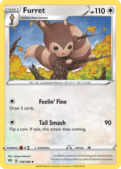 Furret 136/189, Darkness Ablaze
