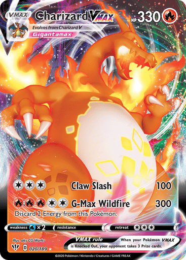 Charizard VMAX 20/189 from Darkness Ablaze