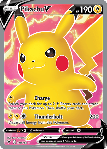 Pikachu V 170/185 from Vivid Voltage