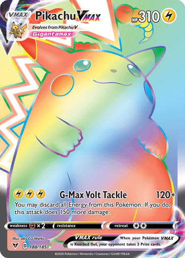 Pikachu VMAX 188/185 from Vivid Voltage