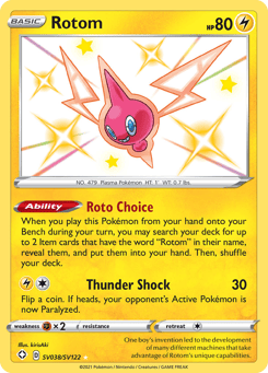 Rotom SV038, Shining Fates Shiny Vault