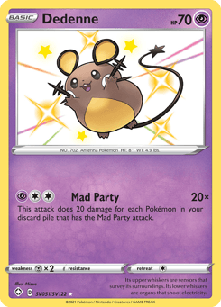 Dedenne SV051, Shining Fates Shiny Vault
