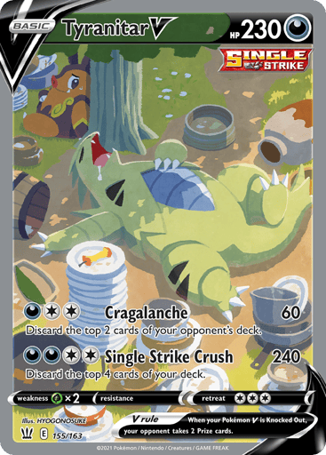 Tyranitar V 155/163 from Battle Styles