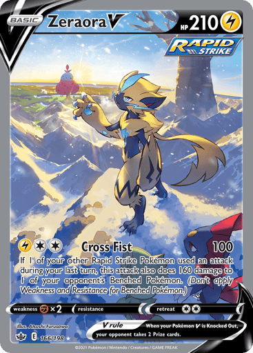 Zeraora V 166/198 from Chilling Reign