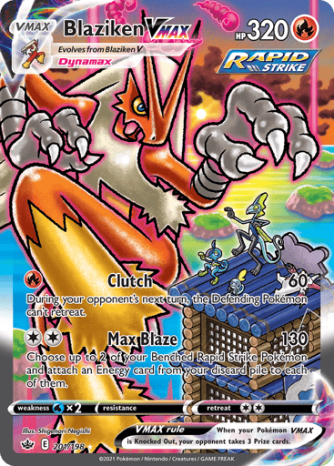 Blaziken VMAX 201/198 from Chilling Reign