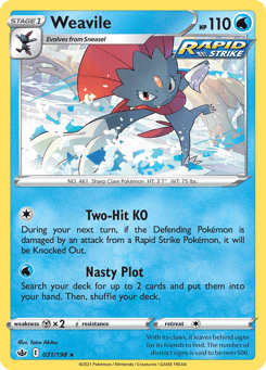 Weavile 31/198, Chilling Reign