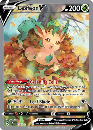 Leafeon V 167/203 from Evolving Skies