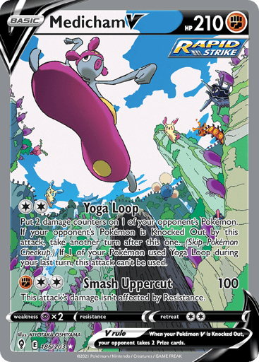 Medicham V 186/203 from Evolving Skies