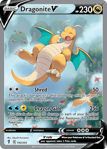 Dragonite V 192/203 from Evolving Skies
