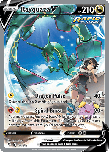 Rayquaza V 194/203 from Evolving Skies
