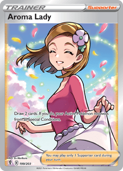 Aroma Lady 199/203 Evolving Skies