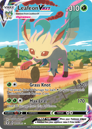 Leafeon VMAX 205/203 from Evolving Skies