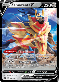 Zamazenta V 105/172, Brilliant Stars