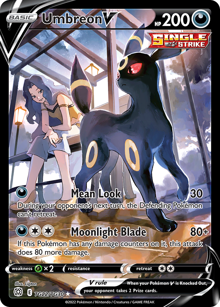 Umbreon V TG22, Brilliant Stars Trainer Gallery Pokémon card