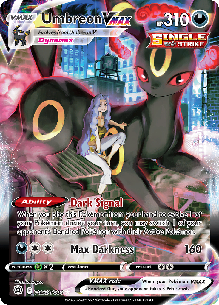 Umbreon VMAX TG23, Brilliant Stars Trainer Gallery Pokémon card
