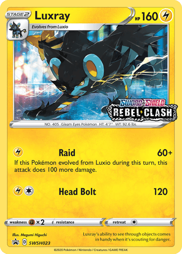 Luxray SWSH023 from SWSH Black Star Promos