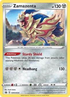 Zamazenta SWSH034, SWSH Black Star Promos
