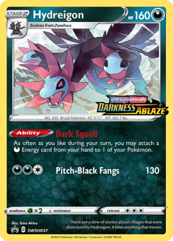 Hydreigon SWSH037, SWSH Black Star Promos