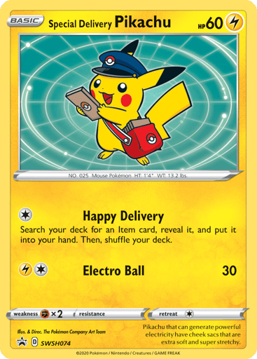 Special Delivery Pikachu SWSH074 from SWSH Black Star Promos