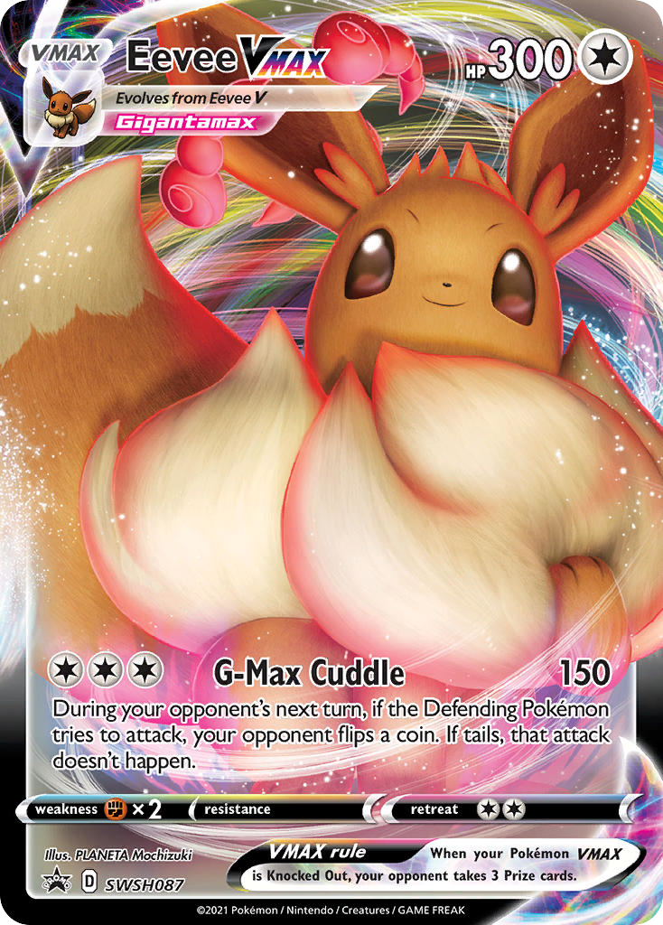 Eevee VMAX SWSH087, SWSH Black Star Promos Pokémon card