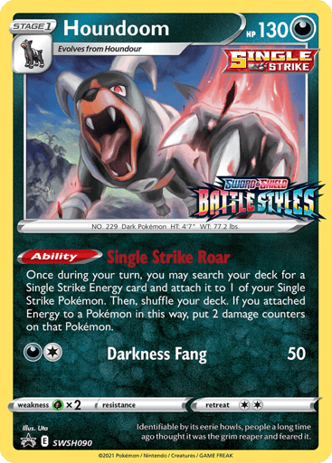 Houndoom SWSH090 from SWSH Black Star Promos