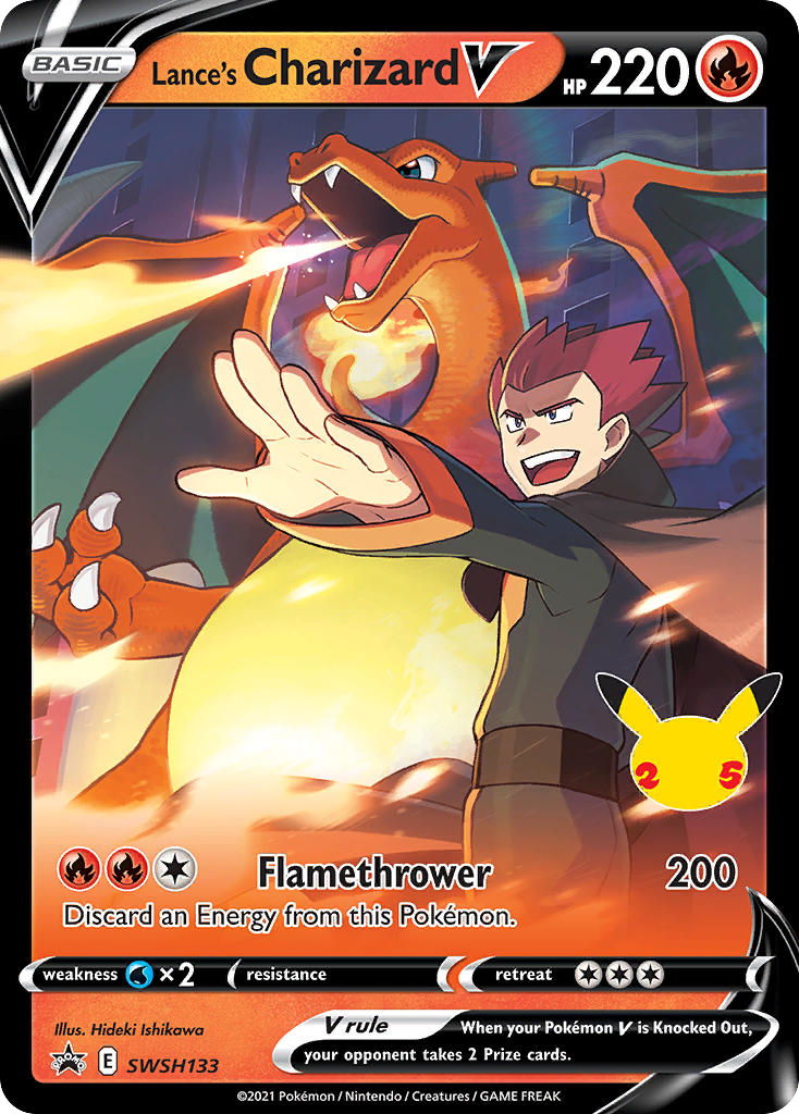 Lance's Charizard V SWSH133, SWSH Black Star Promos Pokémon card